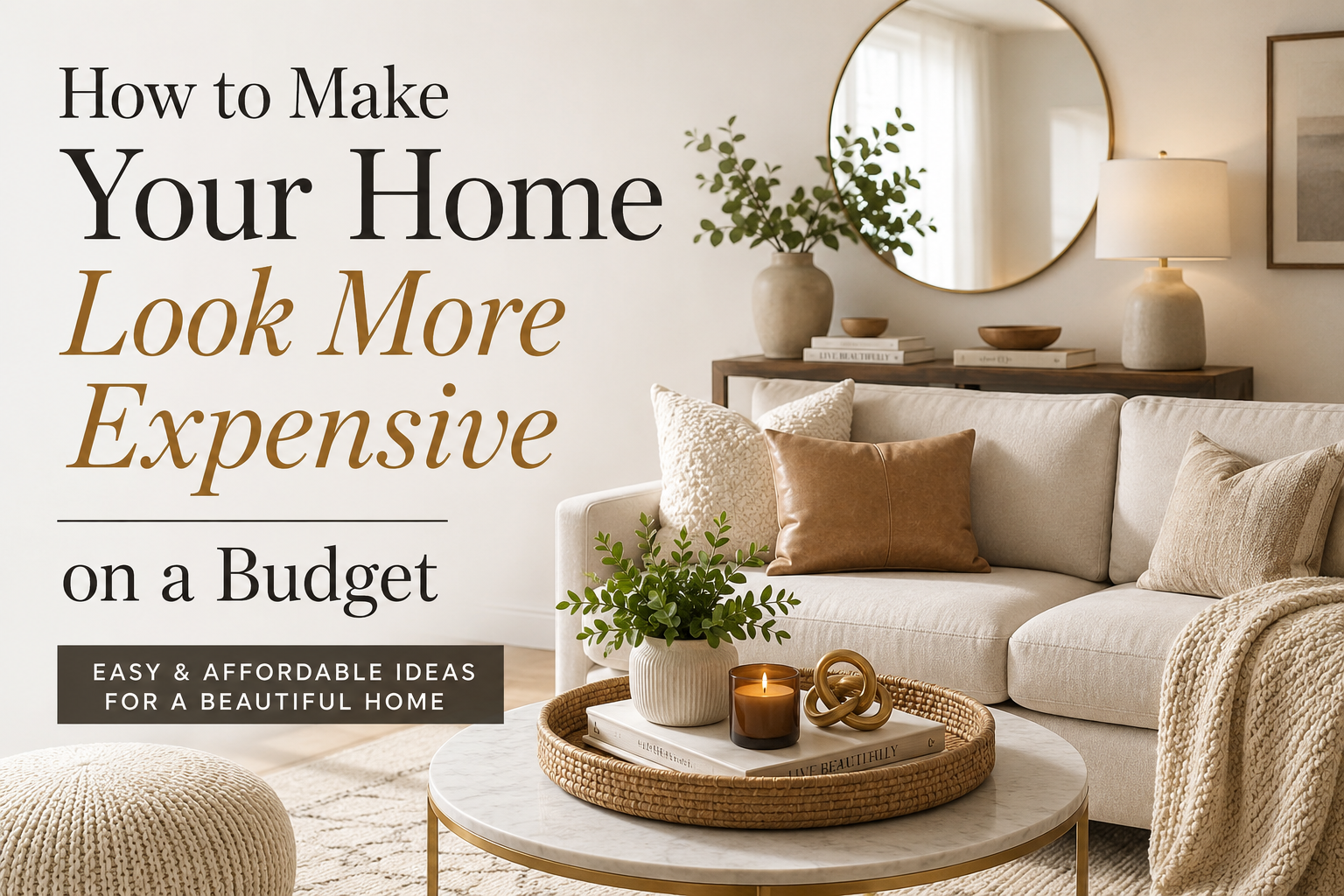 How to Make Your Home Look More Expensive on a Budget