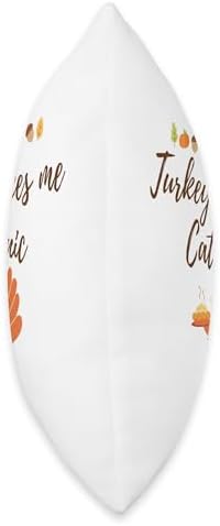 Thanksgiving Turkey Makes me Catatonic Throw Pillow, 18x18, Multicolor - Image 2