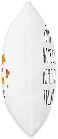 Rae Dun inspire Pumpkin Apple Cider Fall Leaves Thanksgiving Throw Pillow - Image 2