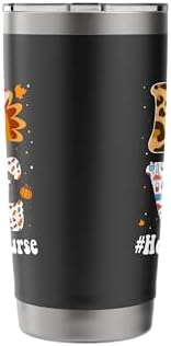 Leopard Gobble Gobble Thanksgiving Home Care Nurse Turkey Stainless Steel Insulated Tumbler - Image 2