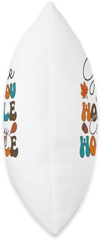Gobble Til You Wobble Thanksgiving Turkey Design Throw Pillow - Image 2