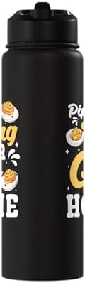 Piping Bag Or Go Home Deviled Egg Thanksgiving Stainless Steel Insulated Water Bottle - Image 2