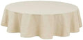 IZOD - Round Tablecloth, Decorative Tabletop Accessories, Holiday Home Decor (Chadwick Ivory, 70") by IZOD