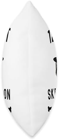 12 foot Skeleton Club glasses Thanksgiving Giant Skelly Throw Pillow - Image 2