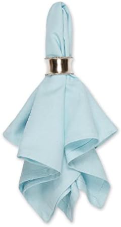 DII Solid Napkin Set Collection, 20x20, Robin's Egg Blue, 6 Piece - Image 3