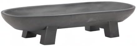Bloomingville Mango Wood Footed, Black Tray (AH1719)