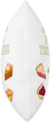 18 Loves Please Pass the Pie Silly Thanksgiving Throw Pillow, 16x16, Multicolor - Image 2