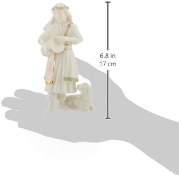 Lenox 879301 First Blessing Nativity Drummer Boy Figurine | ivory porcelain, hand-painted | 6.3 inch height | religious nativity scene collectible gift, holiday decor