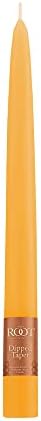 Root Candles 12-Count Unscented Hand-Dipped Tapers, 9-Inch, Butterscotch - Image 3