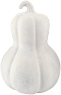 Santa Barbara Design Studio Thanksgiving Fall Décor - White Handcrafted Paper Mache Sculpture, 13.5" x 8.5", Gourd by SantaBarbaraDesignStudio