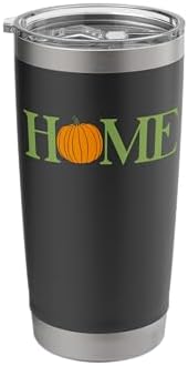 Home Pumpkin Fall Vibes Autumn Thanksgiving Stainless Steel Insulated Tumbler by Unknown