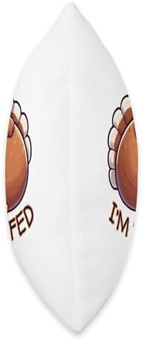 I'm Stuffed Funny Turkey Thanksgiving Novelty Gift Humor Throw Pillow - Image 2