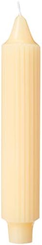 Root Candles 4-Count Unscented Grecian Collenettes, 7-Inch, Buttercream by RootCandles