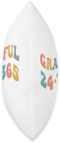 Grateful 24-7-365 Thanksgiving Gratitude Thankful Thanks Joy Throw Pillow - Image 2
