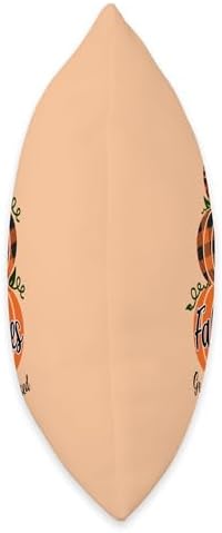 Spot & Tiger Thanksgiving Stacked Pumpkins Fall Vibes Grateful Thankful Blessed Autumn Throw Pillow, 18x18, Multicolor - Image 2