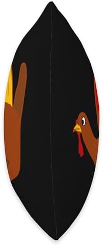 Thanksgiving Hand Turkey Cute Hand Print Holiday Throw Pillow - Image 2