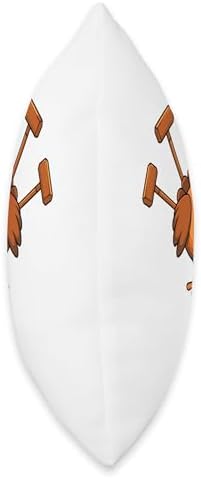 Thanksgiving Turkey Polo Mallet Equestrian Horse Horseback Throw Pillow - Image 2