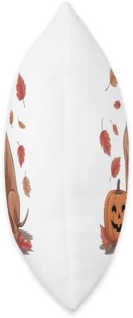 Vizsla Dog Lover Pumpkin Fall Autumn Thanksgiving Throw Pillow - Image 2