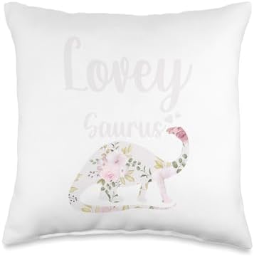 Lovey Saurus Grandma Mother's Day Thanksgiving Christmas Throw Pillow by Unknown