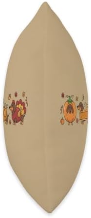 Dachshund Thanksgiving Parade, Pumpkin, Pie & Turkey Wiener Throw Pillow - Image 2