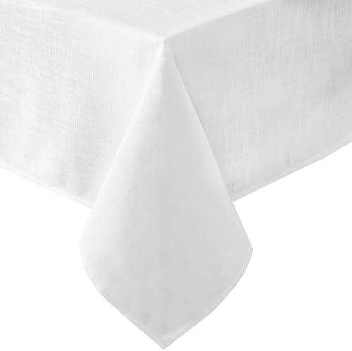 Laura Ashley Harper Tablecloth, 60" x 84", White by LauraAshley