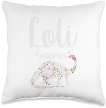 Loli Saurus Grandma Mother's Day Thanksgiving Christmas Throw Pillow by Unknown