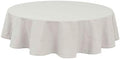 IZOD - Round Tablecloth, Decorative Tabletop Accessories, Holiday Home Decor (Chadwick White, 70") by IZOD