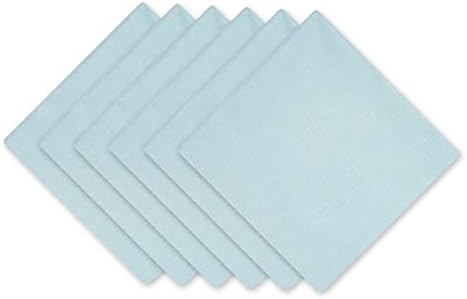 DII Solid Napkin Set Collection, 20x20, Robin's Egg Blue, 6 Piece by DII