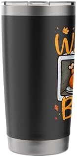 Wake & Bake Thanksgiving Humor for Chefs and Home Cooks Stainless Steel Insulated Tumbler - Image 4