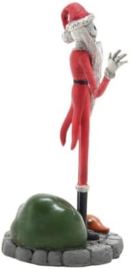 Department 56 Disney the Nightmare Before Christmas Village Accessories Jack Skellington Steals Christmas Figurine, 3.9 Inch, Multicolor (6003316)