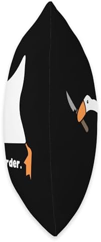 Funny Goose Murder Throw Pillow