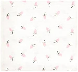 Hudson Baby Unisex Baby Cotton Flannel Receiving Blankets, Blush Rose, One Size - Image 6