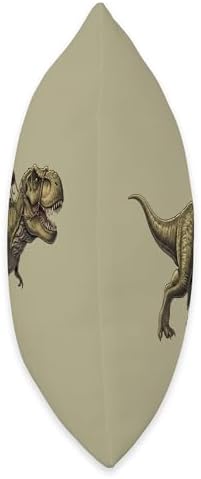 Cowboy Turkey Riding Dinosaur Thanksgiving Throw Pillow - Image 2
