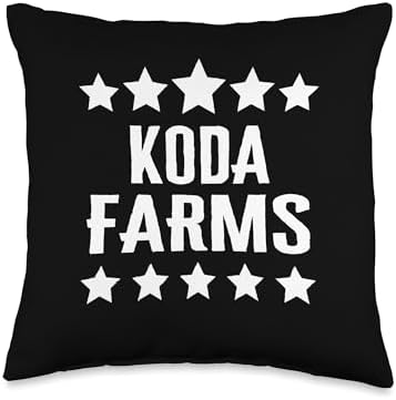 Koda Farms Family Reunion Squad First Last Name Throw Pillow by Unknown