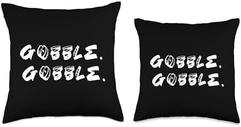 Gobble Gobble Turkey Thanksgiving Day Throw Pillow - Image 3