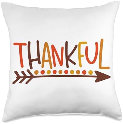 Thankful Thanksgiving Cute Gift Fall Autumn Nice Thankful Throw Pillow, 18x18, Multicolor by Unknown