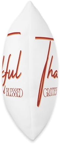 Thankful, grateful, blessed fall November Thanksgiving love Throw Pillow - Image 2