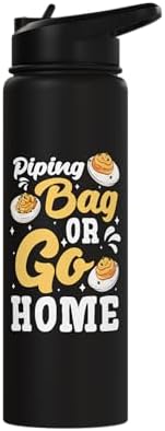 Piping Bag Or Go Home Deviled Egg Thanksgiving Stainless Steel Insulated Water Bottle - Image 3
