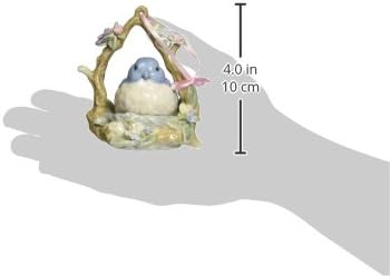 Cosmos SB49057 Fine Porcelain Blue Bird Ornament Figurine, 4-Inch