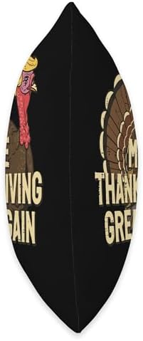 Make Thanksgiving Great Again Funny Turkey Men Women Kids Throw Pillow - Image 2
