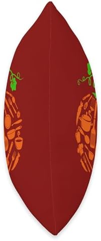 Chef Tools Pumpkin Shape Thanksgiving Autumn Job Team Throw Pillow - Image 2