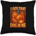 I Got That Turkey in Me Funny Thanksgiving Turkey Shirt Food Throw Pillow by Unknown