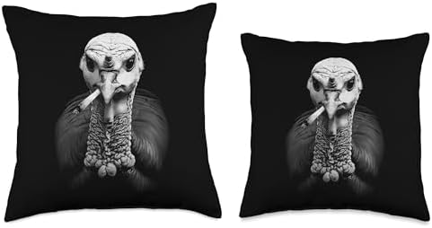 Smoking Turkey Fun Thanksgiving Throw Pillow - Image 3