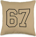 Thanksgiving 67 Six Seven Meme Thankful for Six Seven Turkey Throw Pillow by Unknown