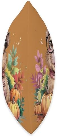 Fall Pumpkin Cute Capybara Fall Autumn Thanksgiving Throw Pillow - Image 2