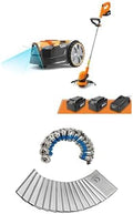 LawnMaster Robot Lawn Mower with Cordless 24V MAX 10” Grass Trimmer Combo Kit + LawnMaster OcuMow™ Replacement Blades – Set of 15 – 523830