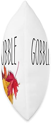 Rae inspired Dunn gobble thankful grateful fall thanksgiving Throw Pillow - Image 2