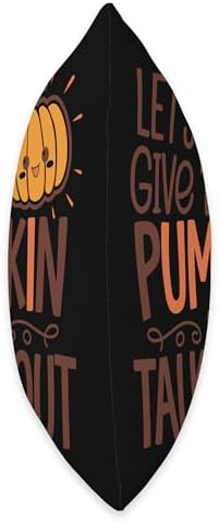 Let's Give 'Em Pumpkin To Talk About Throw Pillow - Image 2