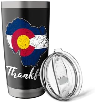 COLORADO State Flag Turkey Thanksgiving Home Celebrations Stainless Steel Insulated Tumbler - Image 5