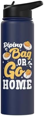 Piping Bag Or Go Home Deviled Egg Thanksgiving Stainless Steel Insulated Water Bottle - Image 3